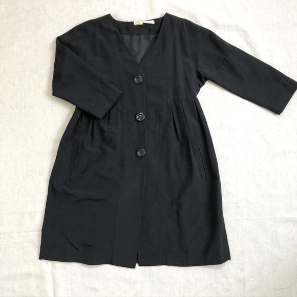 Max Studio Pleated Coat - Picture 1 of 7